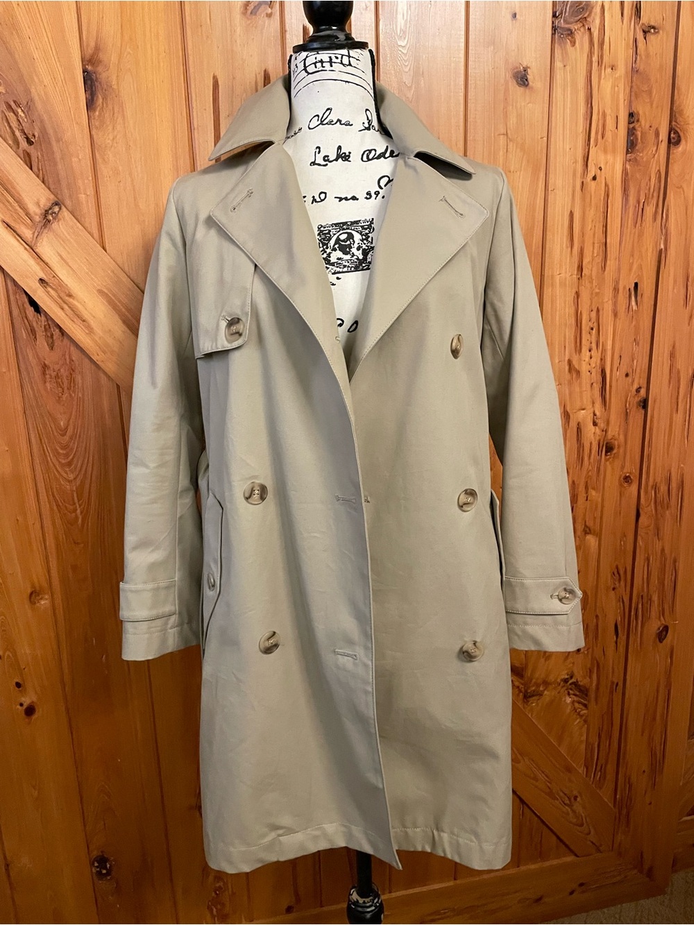 Gap cotton vintage Classic Women's Beige Trench Coat